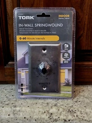 Tork In-Wall Interval Timer Switch, Range 0-60 Minutes SpringWound RFF60M Indoor - Image 1 of 2