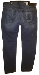 NWT Hudson Byron Straight Medium Wash Distressed Jeans Size 38 - Picture 1 of 10