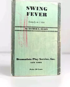 Swing Fever By Esther E. Olson Play Book SOUVENIR Play Service PA-13 - Imagen 1 de 9