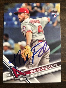 2017 Topps Nolan Fontana #US201 RC Auto Signed Autograph Angels 