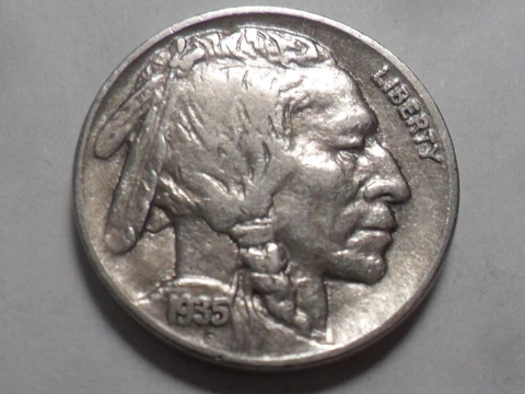 1935-P NICE "BETTER QUALITY" BUFFALO INDIAN HEAD NICKEL MINTAGE 58,264,000! Cover