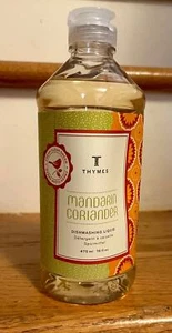 THYMES~MANDARIN CORIANDER DISHWASHING LIQUID~SOAP~16 OZ~NEW, NO BOX - Picture 1 of 2
