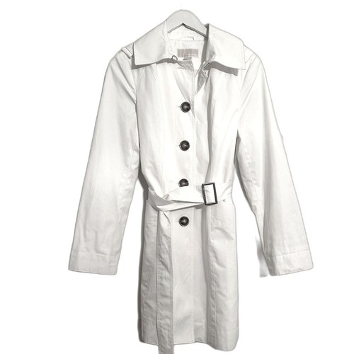 Michael Kors trench bianco donna piccolo 4 6 collo estivo cintura bottoni sposa