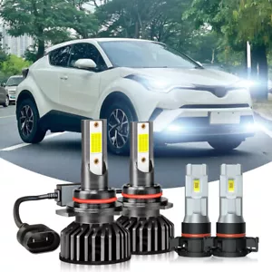 For Toyota C-HR/CHR/CH-R 2018-2019 6000K White faro LED blanco luces antiniebla - Foto 1 di 16