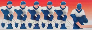 Hockey Player Birthday Cake Toppers -6 Players (Blue & White) Free S&H - Picture 1 of 1