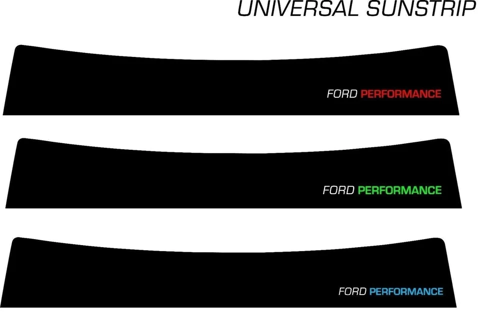 Adesivo banner para para-brisa Ford Focus Fiesta Mondeo Performance Graphics - Imagem 1 de 4