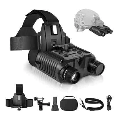 Night Vision Binoculars for Adults, Head Mounted Tactical Goggles 8X Digital - Image 1 of 4