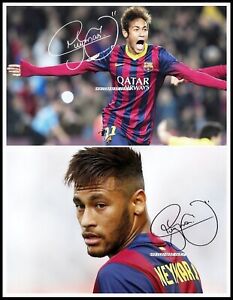Neymar Jr, Autographed, Cotton Canvas Image. Limited Edition (Nj-101)