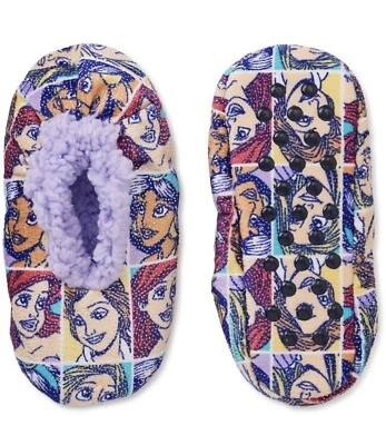 Disney Princesa Niña Difuso Babba Zapatilla Calcetines S/M Talla 8-13 Frozen Anna Elsa Foto 1 de 2