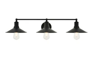 Wall Sconce Light Fixture Black Dining Room Kitchen Bathroom Vanity Lighting 33" - Picture 1 of 12
