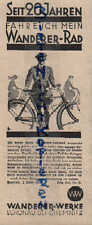 SCHÖNAU/CHEMNITZ, Werbung 1928, Wanderer-Werke Siegmar Fahrrad-Motor-Fahr-Rad