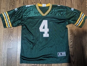 Vtg Green Bay Packers Brett Favre Jersey Youth XL (18-20) Starter - Picture 1 of 9