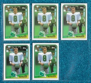 Lote de tarjetas 1988 Topps #240 Paul McFADDEN EAGLES casi nuevo o mejor (5) - Imagen 1 de 1