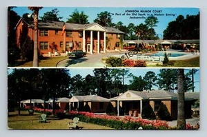 Postkarte Johnson Manor Court Ein Teil der alten modernen Umgebung des Südens Jacksonville FL - Bild 1 von 2