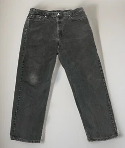 Vintage 90er Levi's 550 Denim schwarze Herrenjeans Größe 42Wx32L - Bild 1 von 10