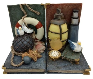 Heritage Mint Nautical Theme 3-Dimensional Bookends - Picture 1 of 10