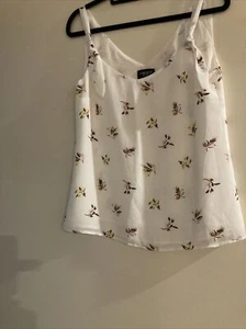 Jeans West Top Chiffon With Lining Size 6 Like New - Picture 1 of 11