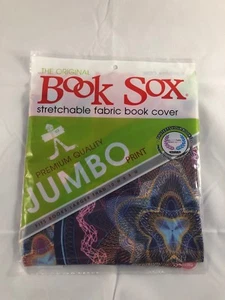 Stretch Fabric Book Sox Cover Jumbo Book Cover School Supplies Multi Color - Foto 1 di 3