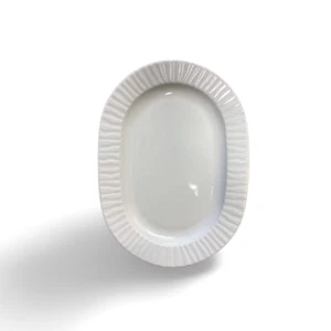 Lubiana Nestor piatto ovale 32 cm rotondo piatto profondo gastronomia antiurto bianco - Foto 1 di 6