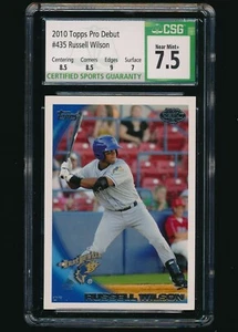 2010 Topps Pro Debut #435 Russell Wilson CSG 7.5 NM+ - Picture 1 of 2