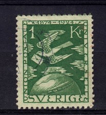 1924 - LOTTO/4441 - SVEZIA - 1 Kr. ANNIVERSARIO U.P.U - USATO