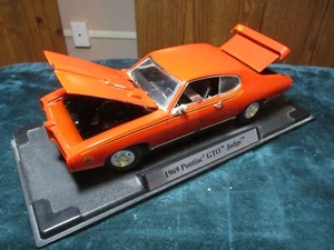 Motor Max 1969 Pontiac GTO "The Judge" Muscle Car Orange Die Cast 1/18 Scale - Picture 1 of 6