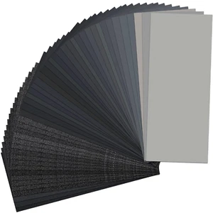 48 PIEZAS Hojas de Papel de Lija Seco Húmedo 120-5000 Asst Grano Madera Metal Pulido Automático - Imagen 1 de 12
