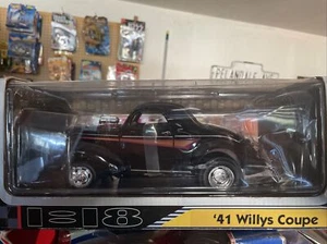 Road Signature 1:18 Scale 1941 Willys Coupe Black NEW/box Has Wear - Picture 1 of 1