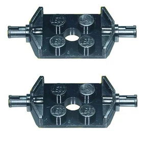 Missing Lego Brick 6157 Black x 2 Plate 2 x 2 with Wheels Holder Wide - Picture 1 of 2