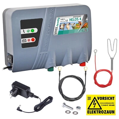 12V 230V Weidezaungerät 3.2J Weidezaun Gerät Batteriegerät Akkugerät Elektrozaun