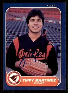1986 Fleer Baseball #279 Tippy Martinez Signed Autograph (no COA) - Picture 1 of 2