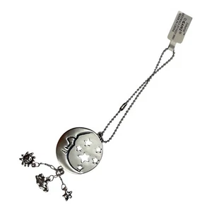 Dije Coche Sol y Luna (7" con Cadena) Colgante Adorno Celestial Nuevo Con Etiquetas - Imagen 1 de 5