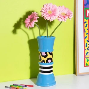 KAROTTE Blumenvase Nathalie Du Pasquier MEMPHIS Milano Group postmoderne Keramik - Bild 1 von 10