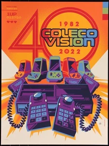 COLECOVISION 40th Anniversary 1983 Limited MONDO Art Poster by Tom Whalen 18x24” - Picture 1 of 1