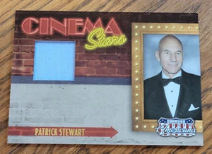2009 Americana Cinema Stars Material #18 Patrick Stewart 229/250 - Picture 1 of 4