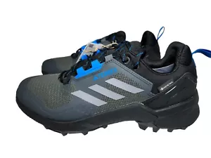 Adidas Terrex Swift R3 GTX Hiking Low Shoes Grey Black Blue HR1311 Men 10.5 - Picture 1 of 5