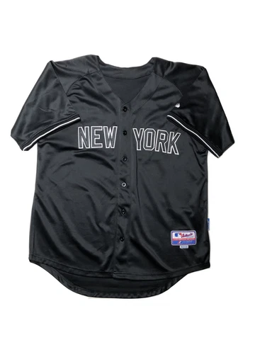 Rare Majestic 2009 New York Yankees Mark Teixeira #25 Black Jersey Sz 52 Cover