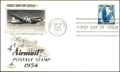 Scott C48 4 Cents Eagle Artcraft FDC Unaddressed Planty C48-5 - Image 1 of 2