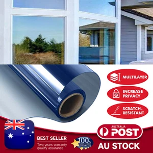 NEW ONE WAY MIRROR REFLECTIVE WINDOW TINT FILM GLASS SOLAR UV BLOCK TINTING Set - Picture 1 of 16