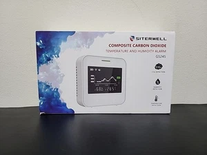 SITERWELL Indoor Air Quality Monitor, Carbon Dioxide Monitor + Humidity, Temp .. - Picture 1 of 2
