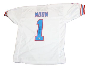Von Warren Moon signiertes Oilers Trikot Beckett BAS - Bild 1 von 4