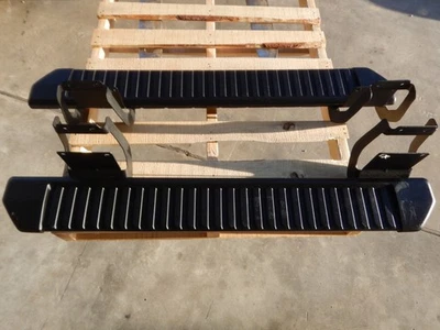 Factory Ford F250 F350 F450 F550 Standard Cab Black Running Boards 2017 - 2025 - Image 1 of 4