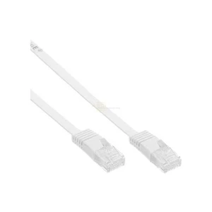 InLine Patchkabel CAT6e RJ45 2m flach weiß – U/UTP, Netzwerk, 1:1 Belegung (NEU) - Bild 1 von 1