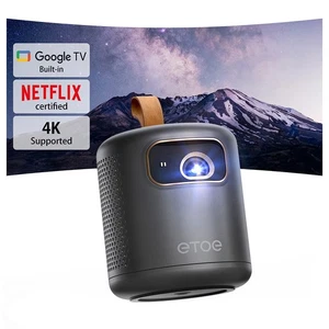 ETOE Dolphin Beamer-Projektor & Heimkino mit 1080P,4K-UHD,500ANSI-Lumen 1000:1  - Bild 1 von 23