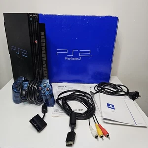 Playstation 2 PS2 Console + Controller Boxed Bundle Original Box Cables Working - Picture 1 of 23
