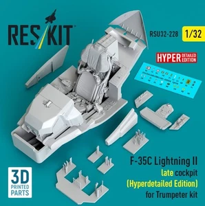 Reskit RSU32-0228 1:32 F-35C Lightning II late cockpit (edizione iperdettagliata) - Foto 1 di 3