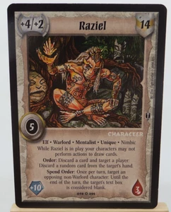 WARLORD Saga of the Storm CCG Elf Mentalist Charakterkarte RAZIEL 078/295 - Bild 1 von 2