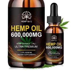 100% Natural Hemp Seed Oil to reduce Knee Back Pain, Shoulders,Better Sleep-50ml - Picture 1 of 10