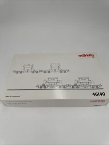 : Marklin HO .. "Set of Molten Metal-Ore, Pig Iron, Slag Type Cars" NIB #46140 - Picture 1 of 7