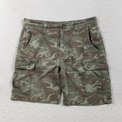 Pantalones Cortos St Johns Bay Para Hombre 34 Verde Camuflaje Carga Cómodos Elastizados Informales Bolsillos Foto 1 de 4